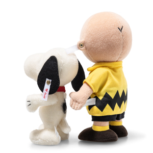 Steiff Charlie Brown with Snoopy 75th Anniversary